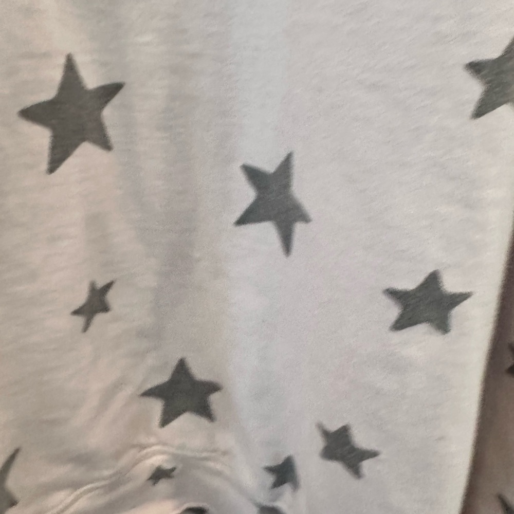 Magnolia Pearl Retired Blush Pink with Gray Stars Sweatshirt - Picture 6 of 6
